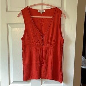 Idyllwind orange beaded detailed Tank Top